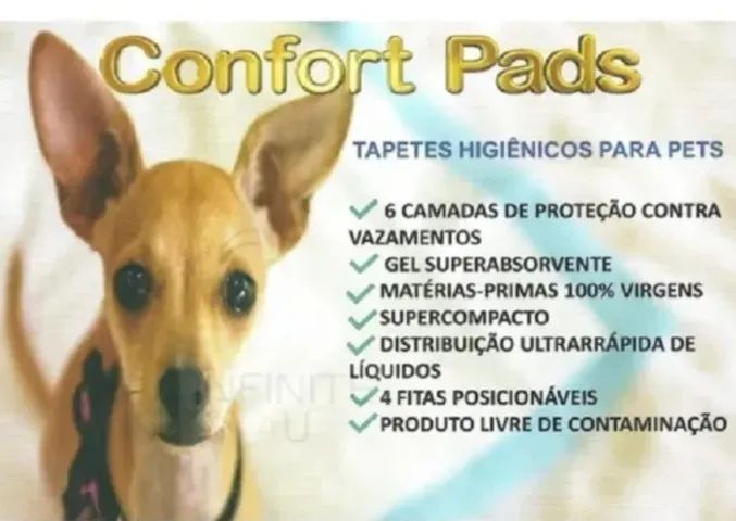 Tapete higiênico para cachorro kit com 90 unidades Confort Pads 60x55cm - Foto 4