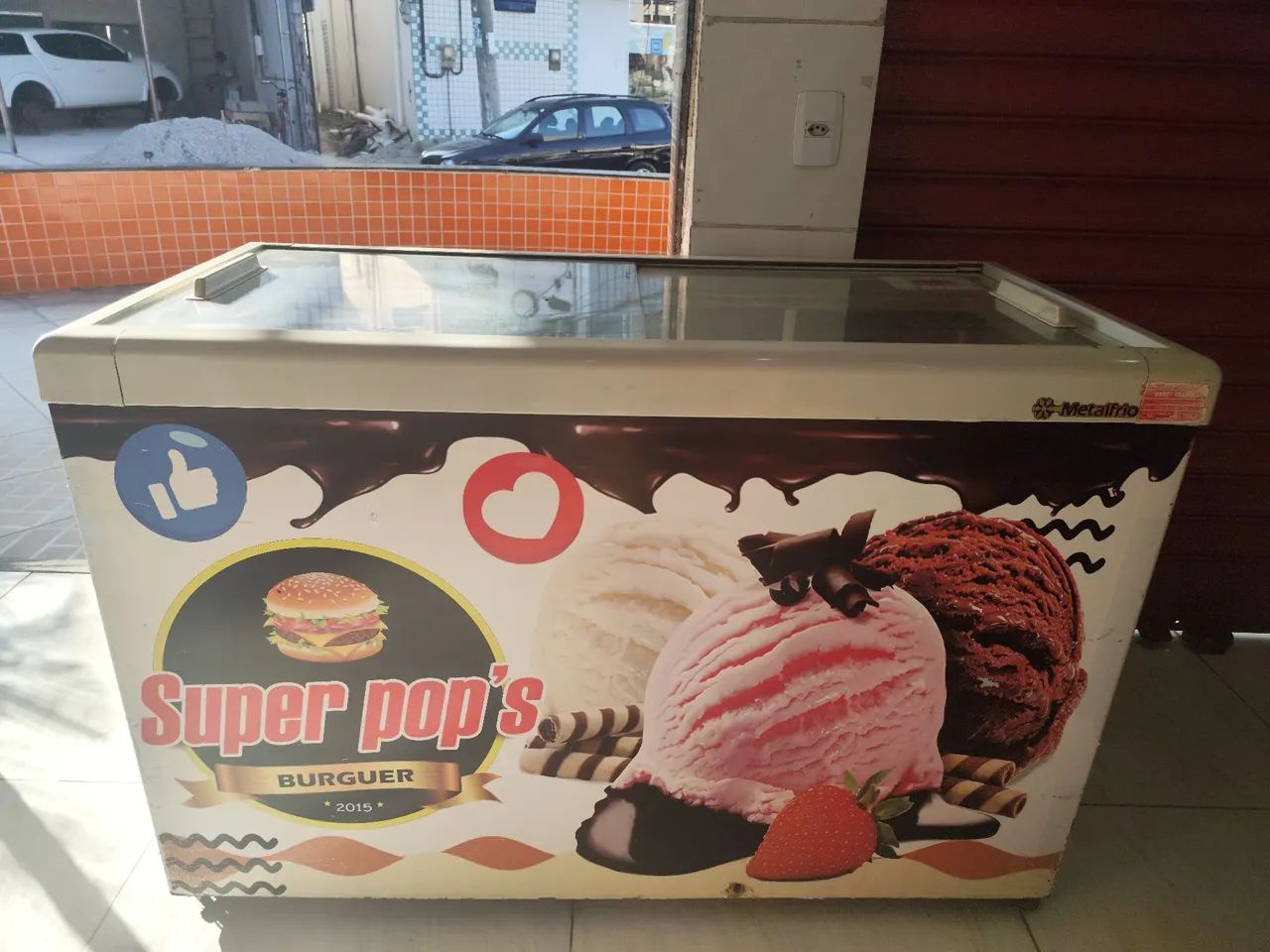Freezer Horizontal Metalfrio -  expositor de sorvetes  - Foto 3
