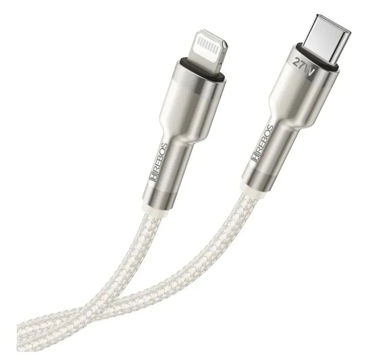 Cabo USB-C para iPhone 27W - Hrebos - 1 metro - Foto 4