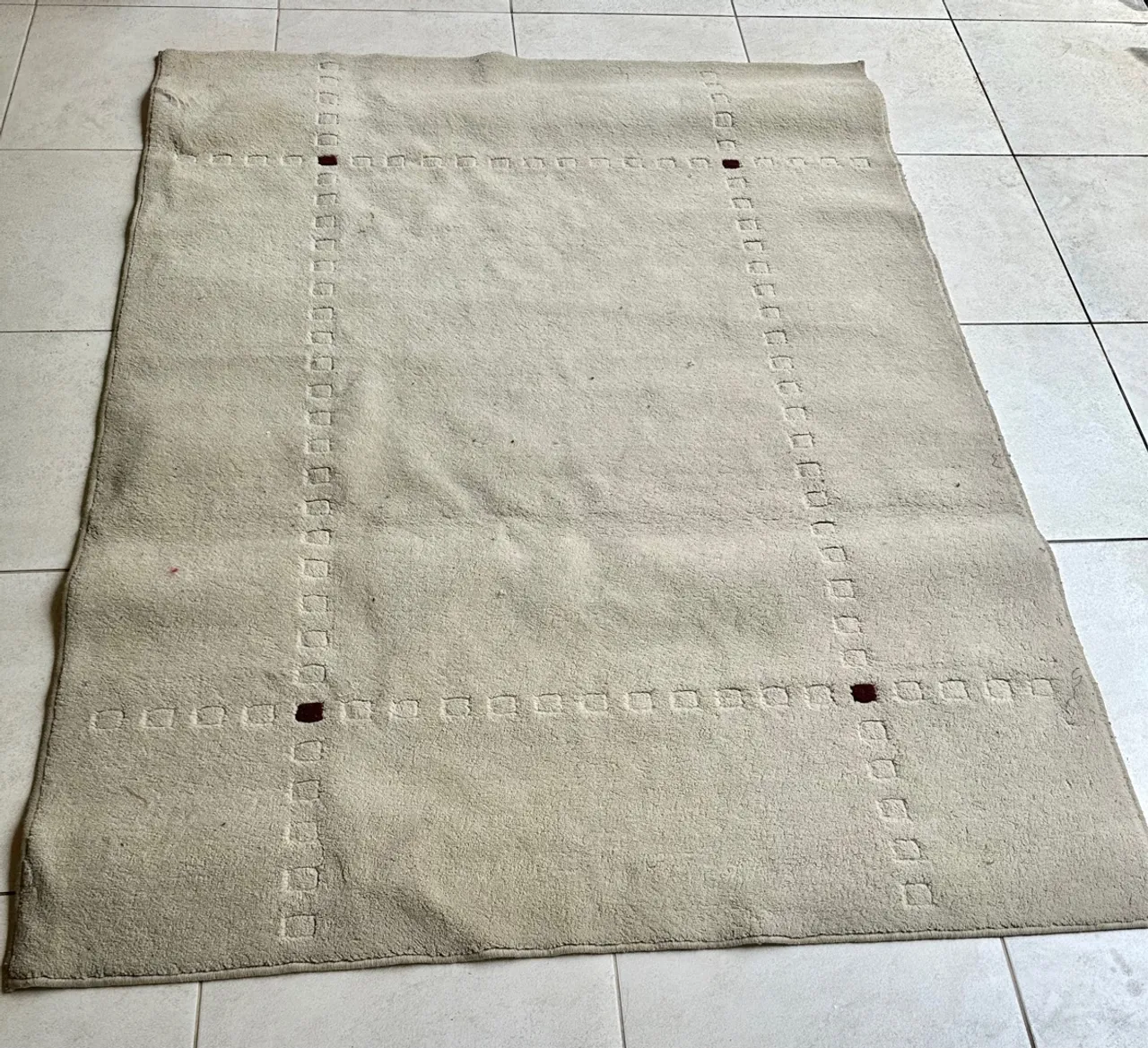Tapete Felpudo Bege - Decoração Sofisticada