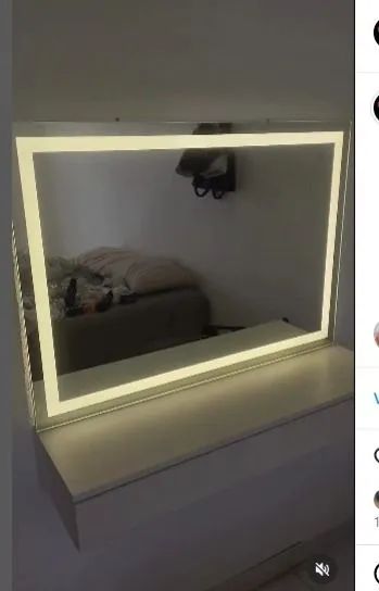 Espelhos penteadeira com led