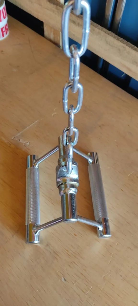 1 Triangulo Profissional C/ Giro e pegada recartilhada Musculação - Foto 4