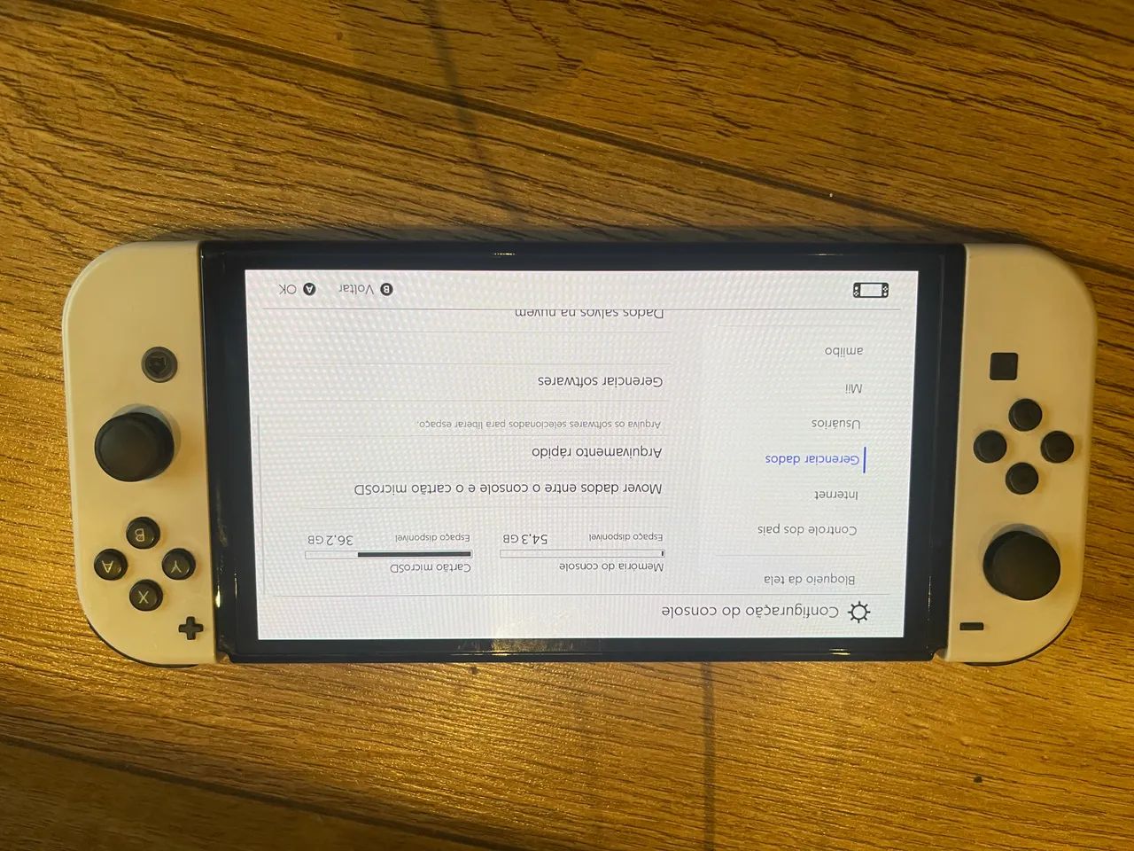 Nintendo switch Branco Oled 64gb Usado - Foto 2