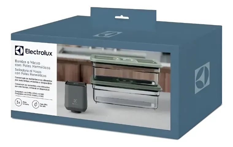 Kit Seladora à Vácuo Portátil Com 2 Potes Herméticos Electrolux - Foto 6