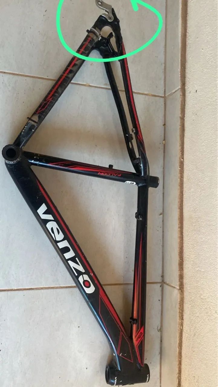Quadro de Bicicleta Venzo Falcon aro 29 tamanho M 17/18 Ciclismo