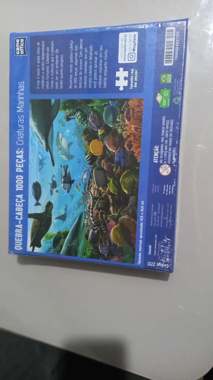 Quebra-cabeça Animais Marinhos 1000 peças  - Foto 2