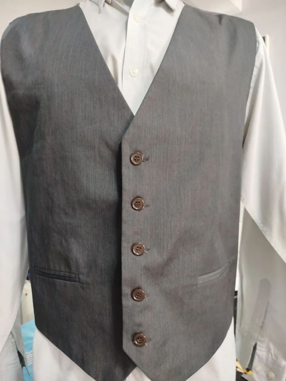 Colete Masculino Cinza da Marca Danithais. - Foto 2