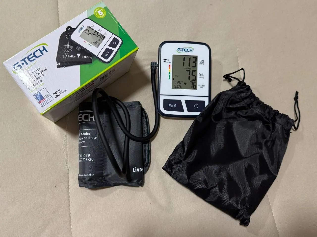 Medidor de Pressão Digital Automático G-Tech