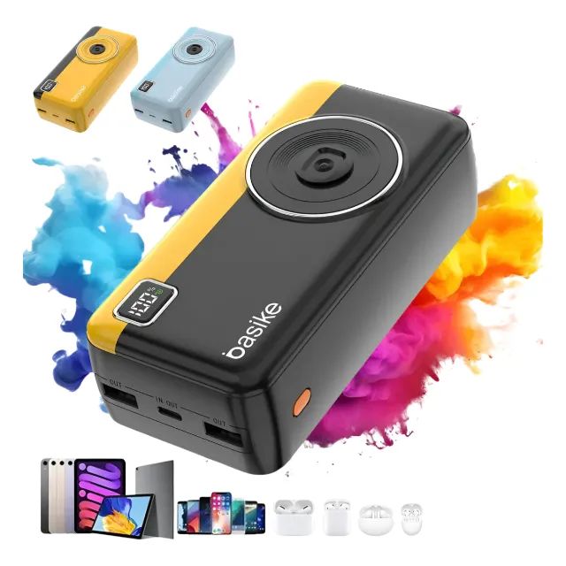 Power Bank 30000mah Carregador Portátil Super Rápido 22.5w Cabos inclusos