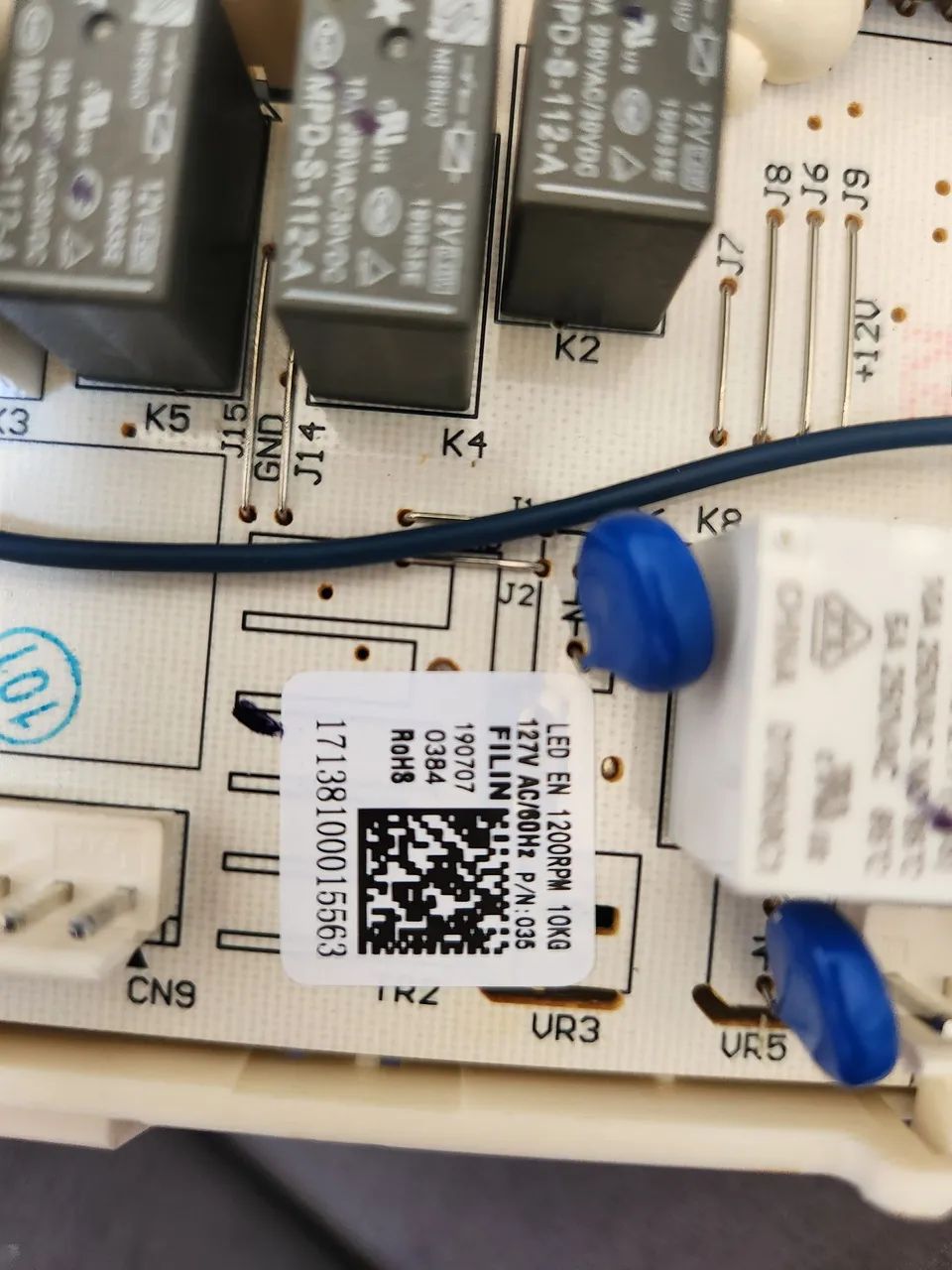 Placa de controle lava e seca midea 10,2kg - Foto 3