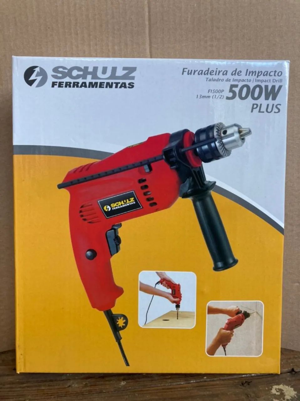 Furadeira Schulz 1/2pol 13mm Reverse - 500W - Ferramentas de