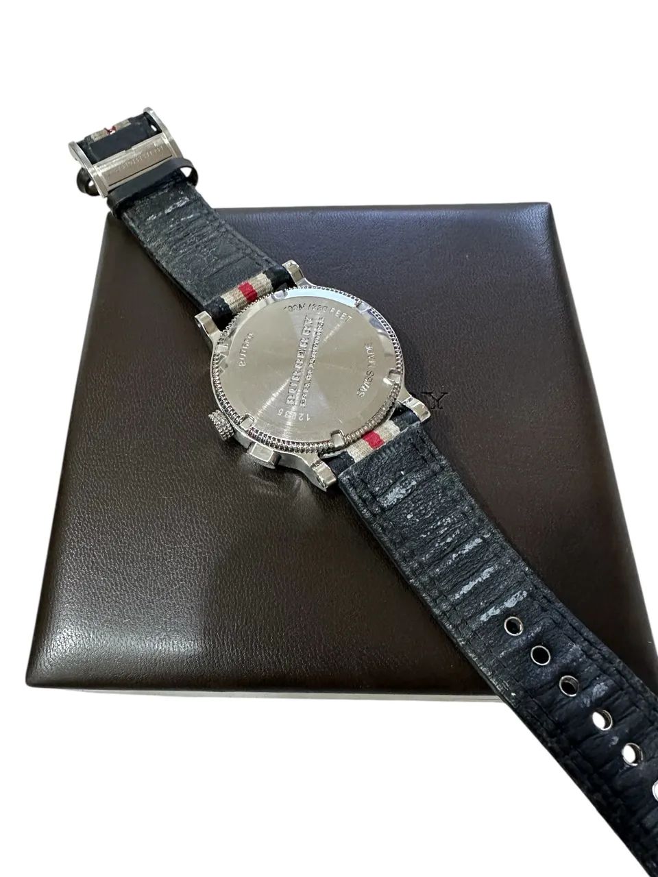 Relógio Burberry Tricolor Webbing Dual Time - Acessórios
