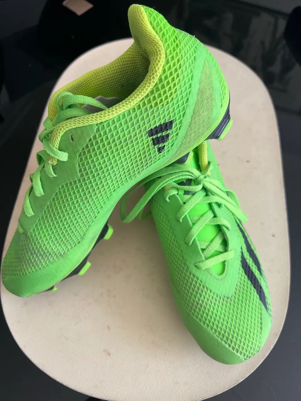 ウメ子 Chuteira adidas X Campo Futebol Verde Limão Original - Calçados