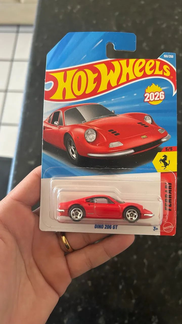 HotWheels Ferrari Dino Vermelha - Foto 4