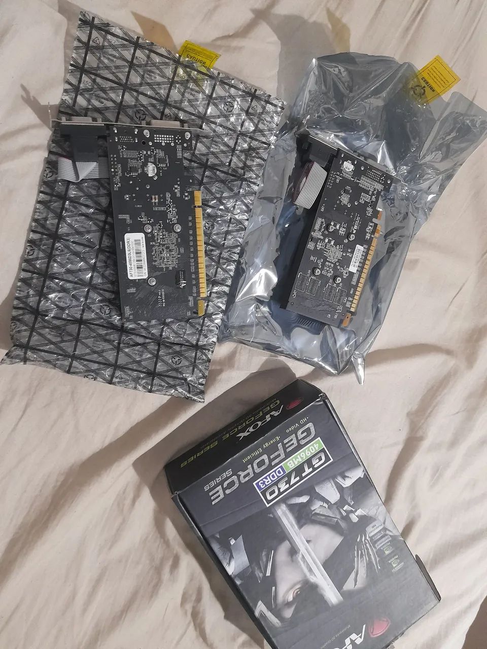 Duas placa de vídeo de 2gb e de 4 Gb PCI ex 1.0  da marca afox - Foto 2