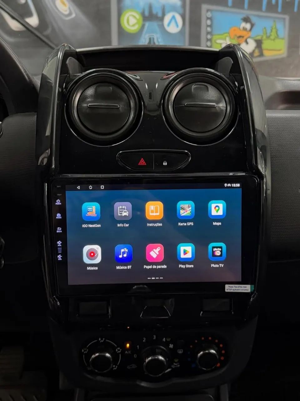 Multimídia Android Renault Duster e Oroch 