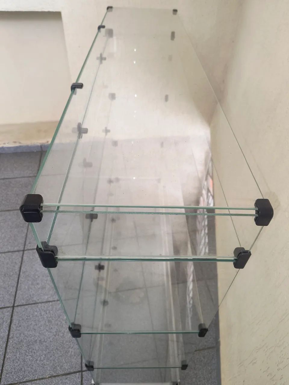 Balcão vitrine para loja suporte de rodinha - Foto 3