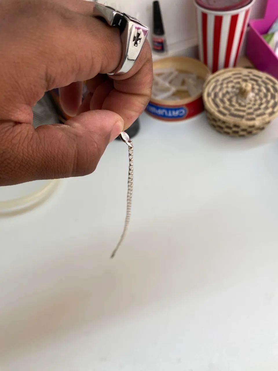 Pulseira de prata 925 - Foto 4