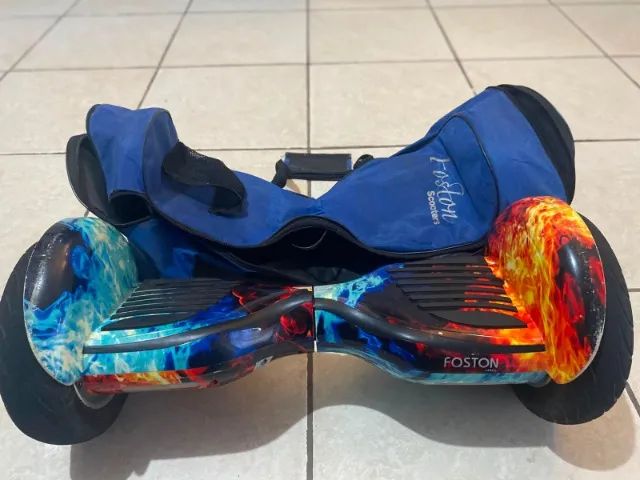 Hoverboard Original 10 Polegadas Fogo Gelo Skate Elétrico - Foto 5