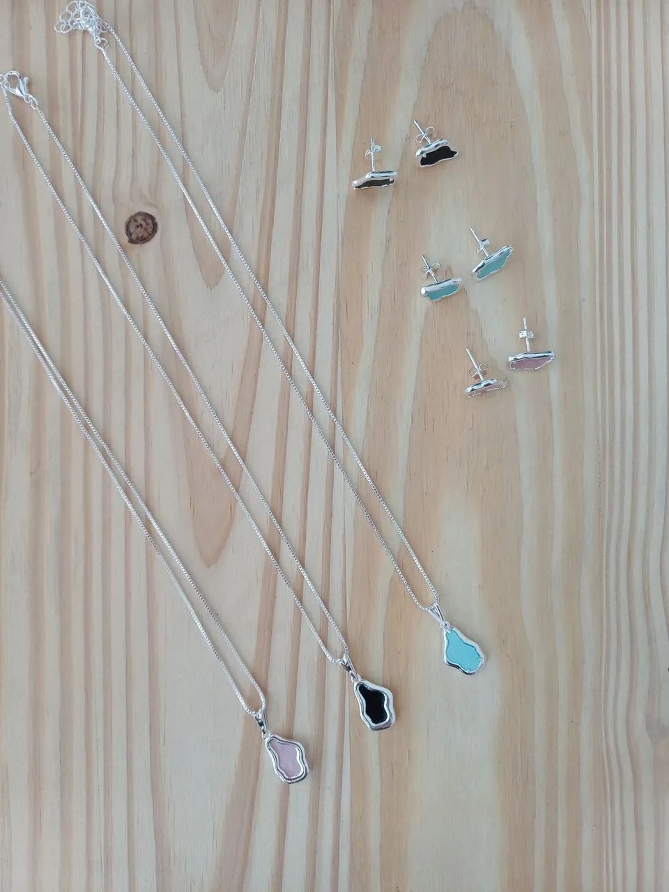 Conjunto Cordão Brincos Folheados  - Foto 3