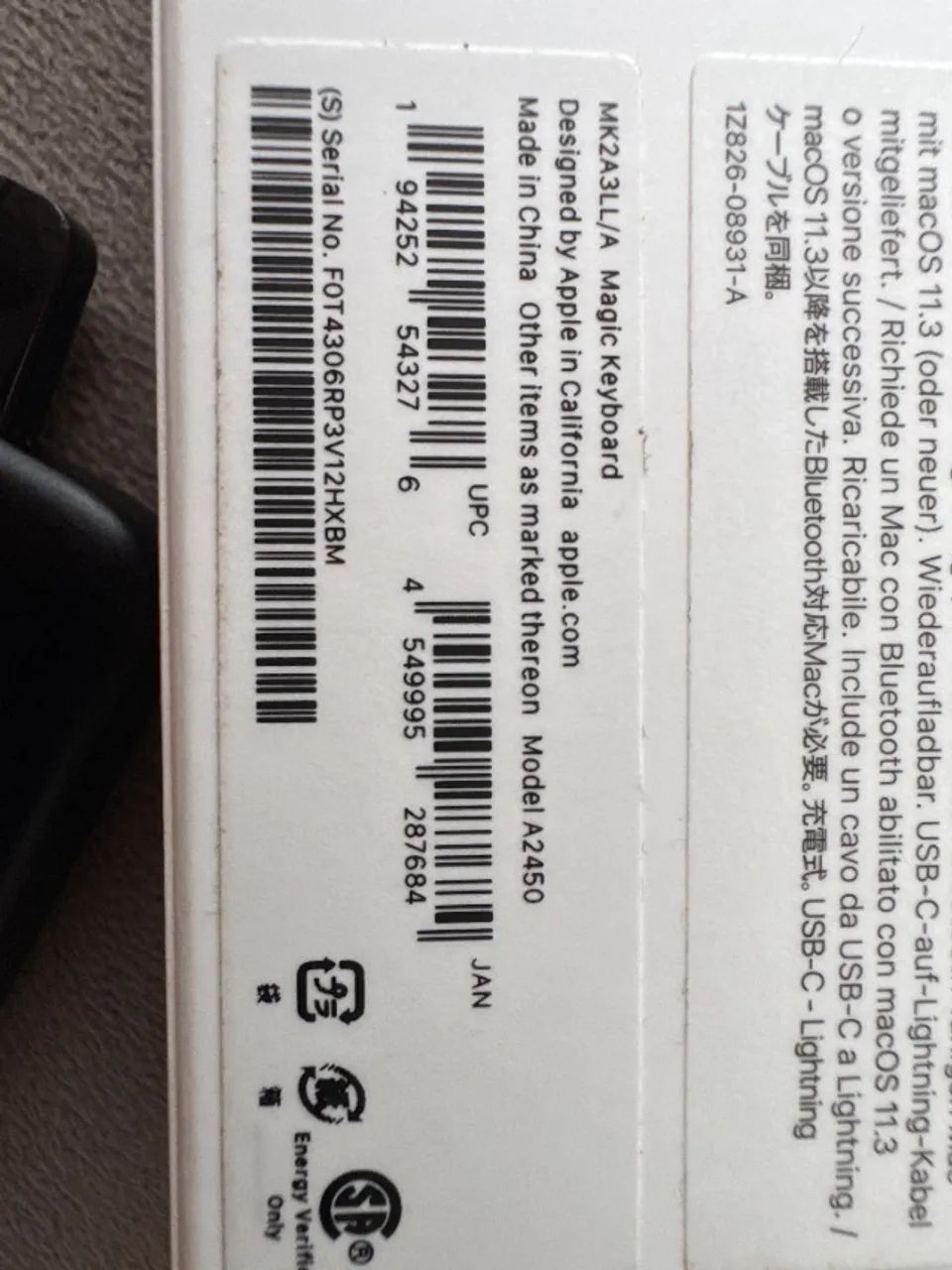 Magic Keyboard Apple original (MK2A3LL/A) - Branco - Pouco uso - Foto 3