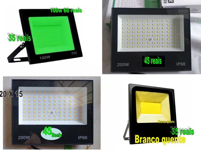 refletor de led verde 200w grande - Foto 3
