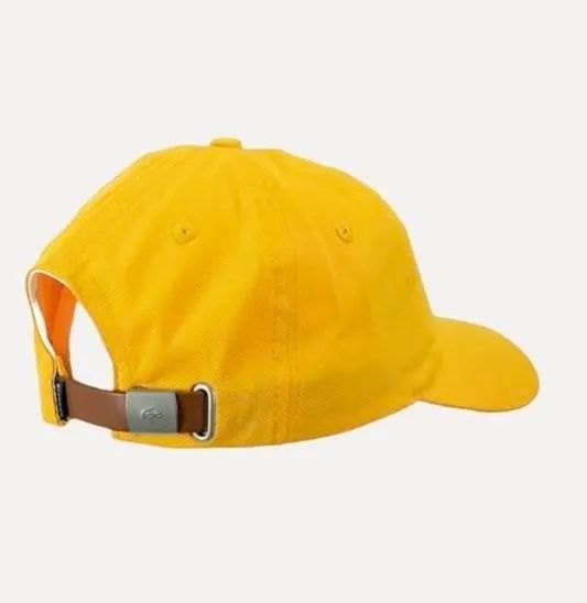 Boné lacoste, amarelo, algodão, original - Foto 2