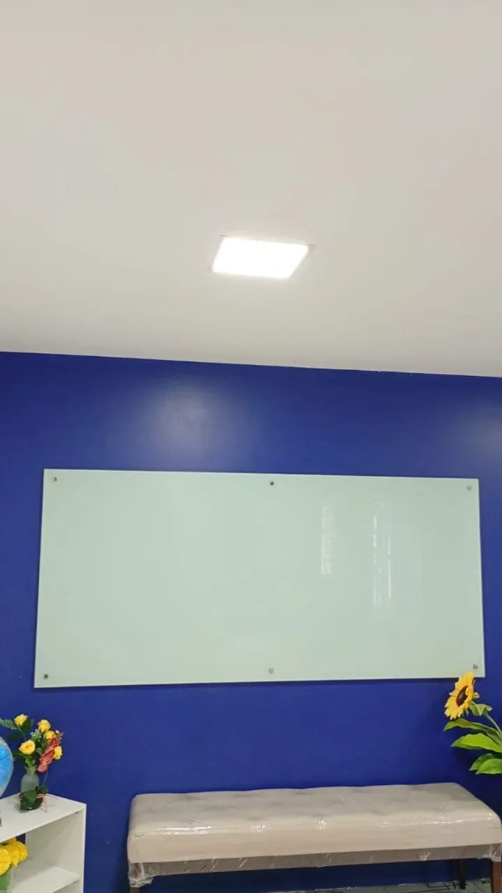 Vendo lousa quadro de vidro branco - Foto 2