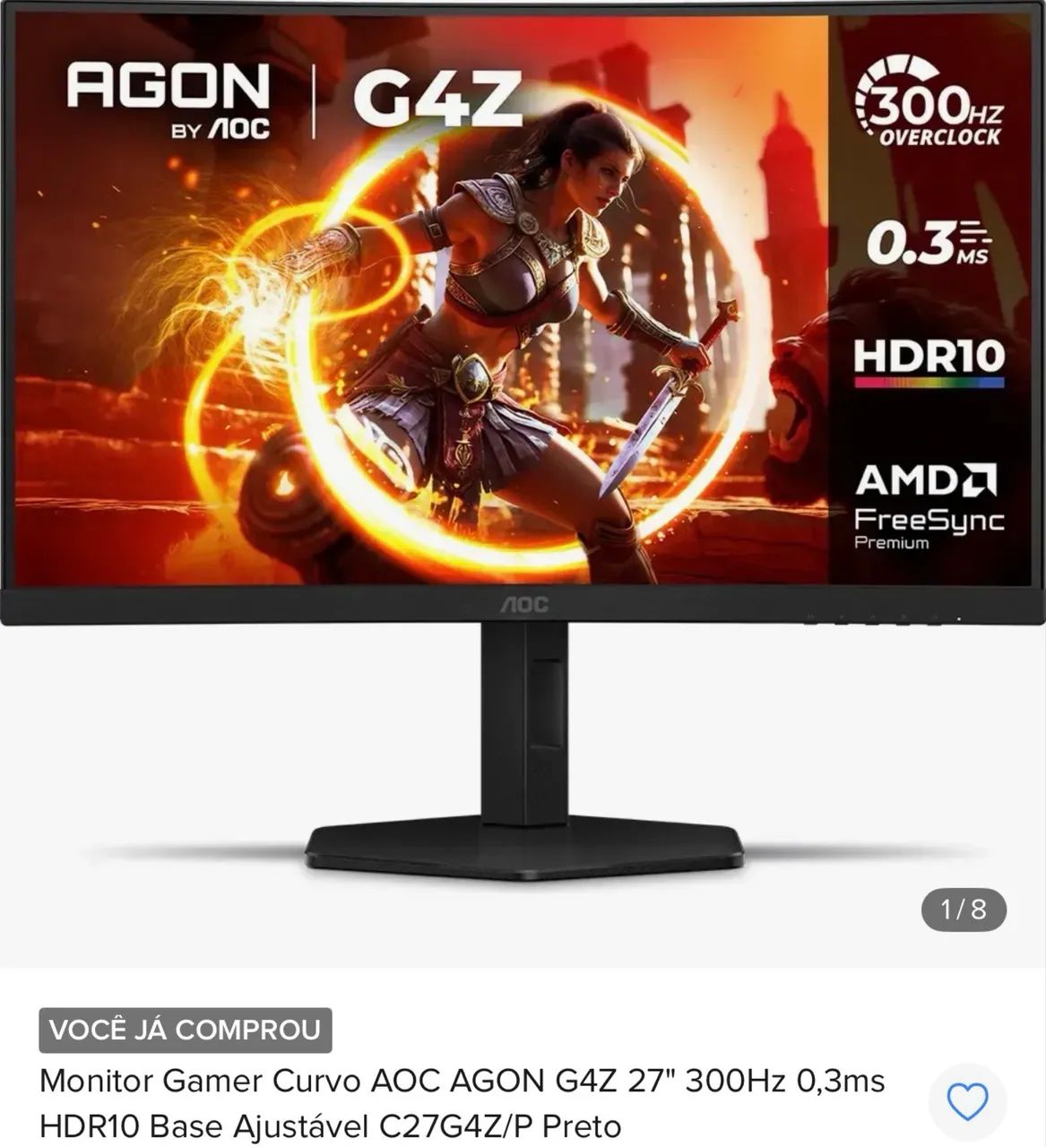Monitor 300hz aoc