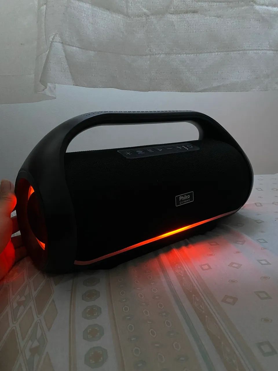 Caixa Philco Extreme Bluetooth com Luzes LED - Funcionando 100%