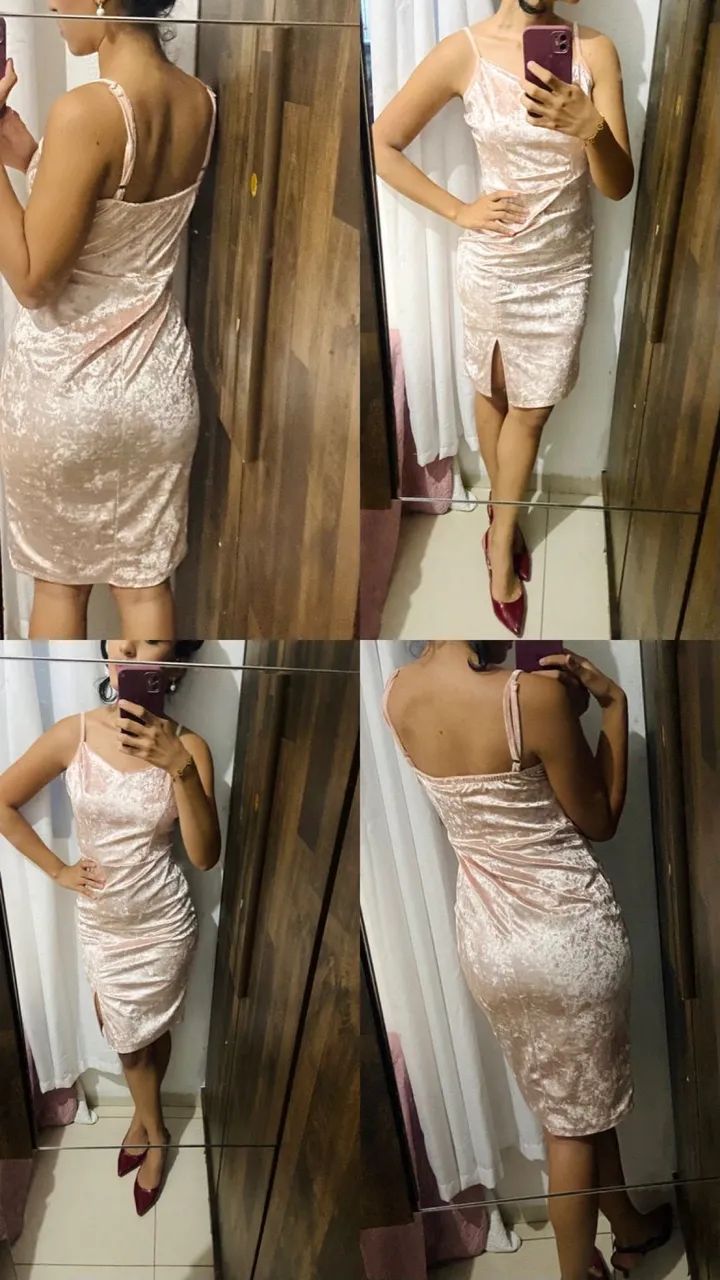 Vestido veludo elegante