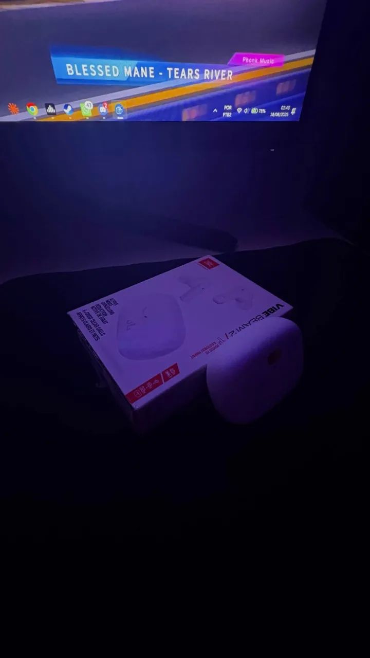 Fone Bluetooth JBL Vibe Beam 2 Original - Completo na Caixa com ANC - Foto 3