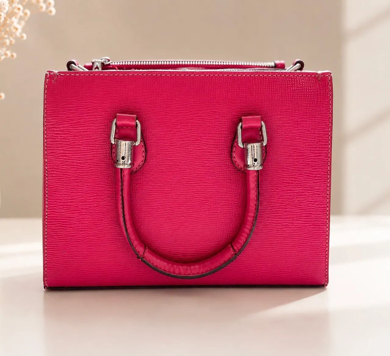 bolsa schutz lorena mini . cor pink. 100% couro.  - Foto 2