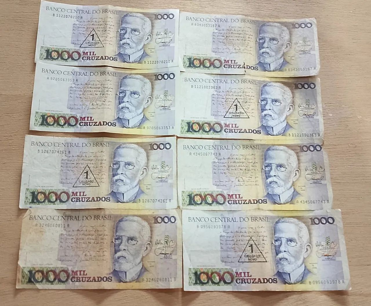 Lote de cédulas antigas, Cruzados/Cruzeiros. - Foto 3