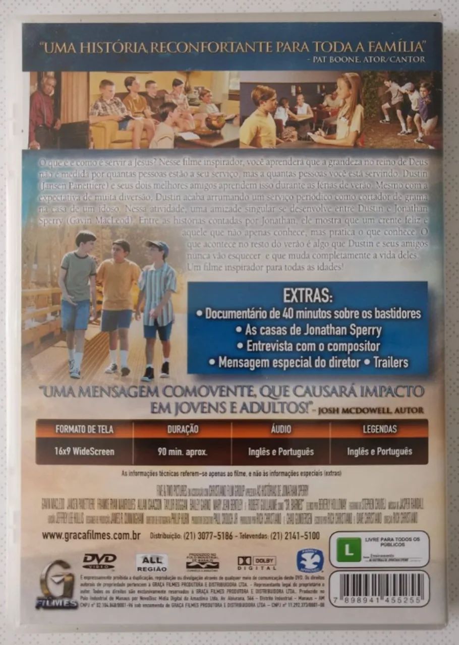 DVD - As Histórias De Jonathan Sperry - Foto 3