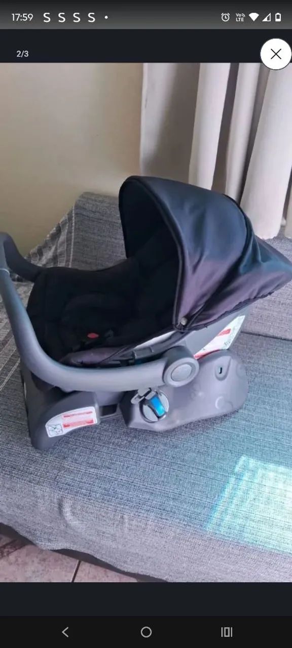 Vendo Bebê conforto Galzerano  com base. - Foto 2