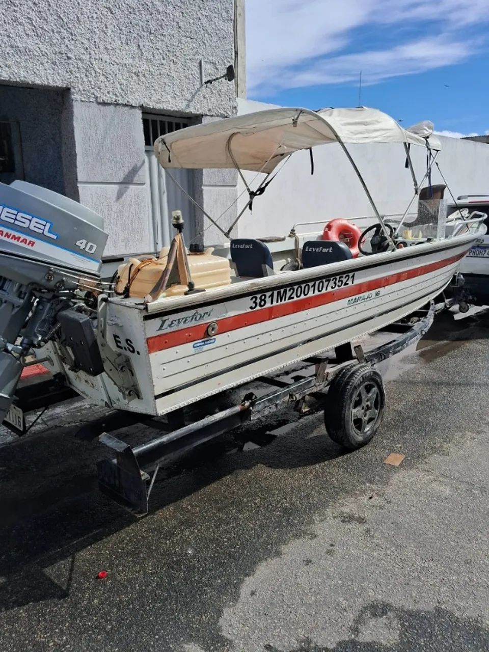 Lancha marajó 16 pés com motor - Foto 6
