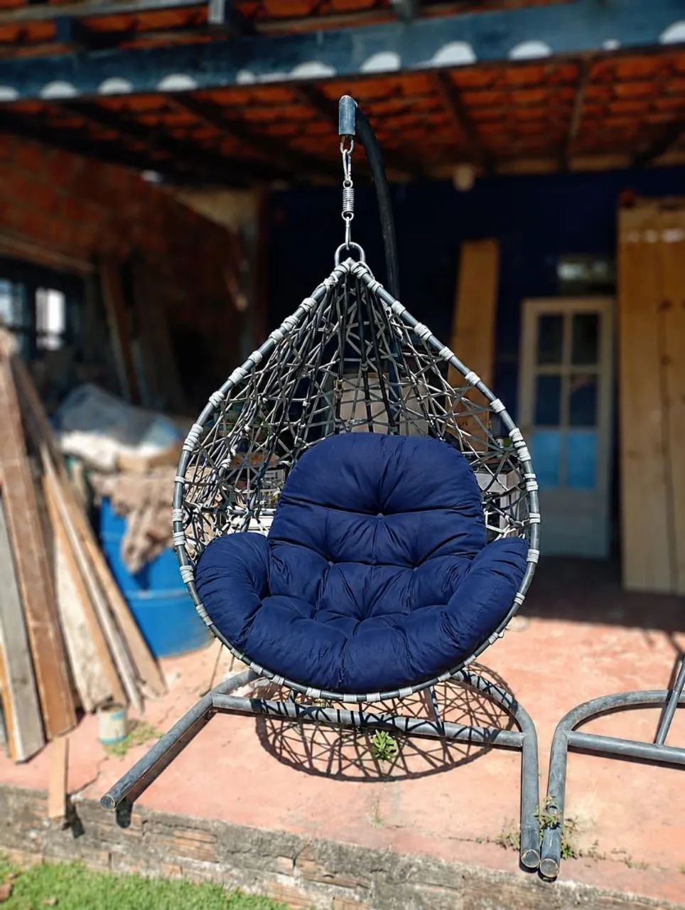 Balanço com suporte com do estofado a escolha do cliente