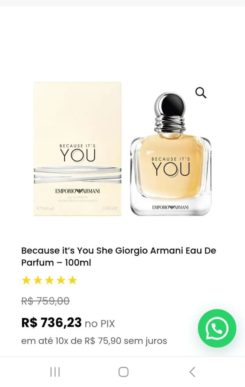 Perfume Armani 100ml  - Foto 2