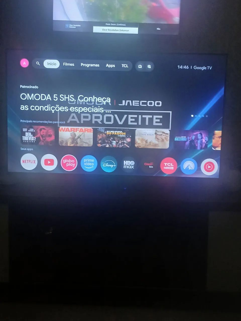 Tv tcl 50 polegadas 4k com alexa 2 meses de uso