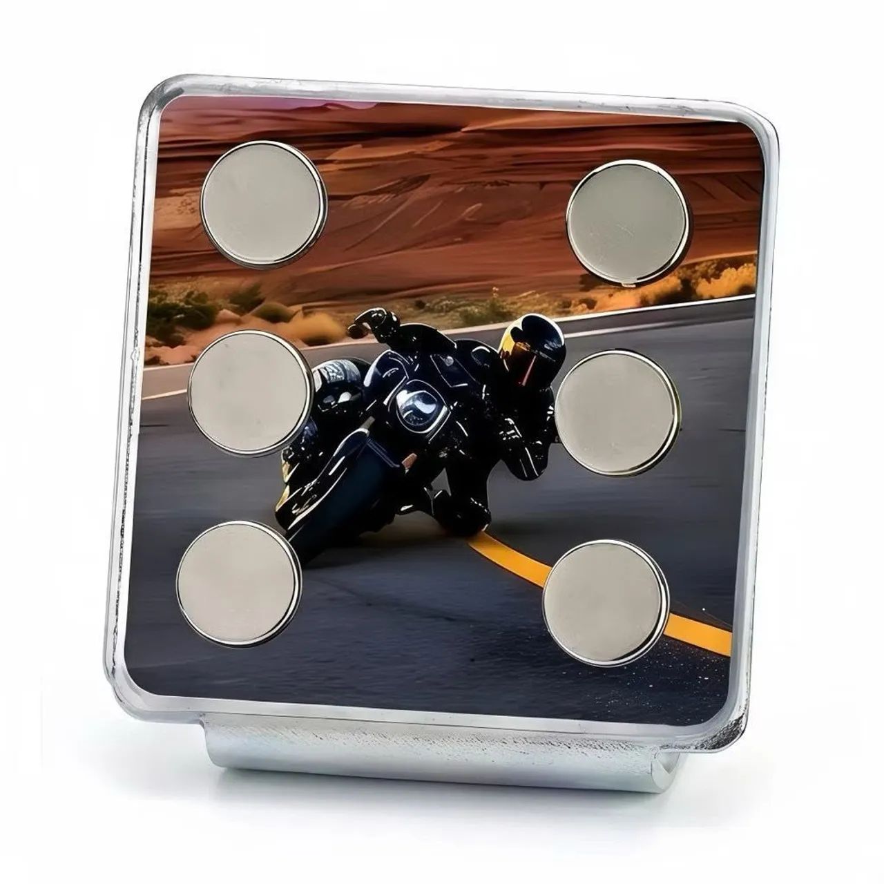 Suporte para moto com imã resistente
