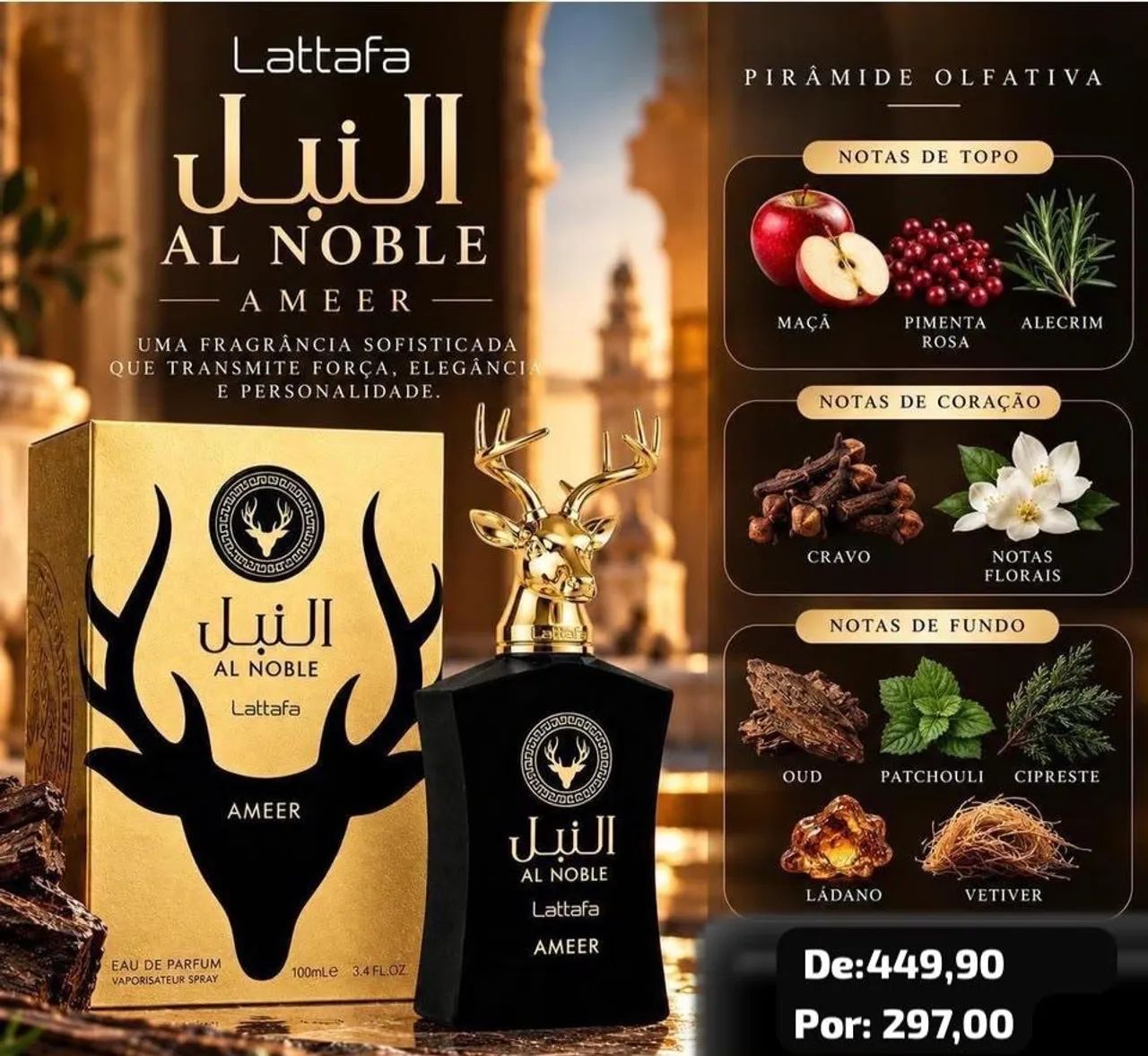 PODER, LUXO E SOFISTICAÇÃO EM UMA SÓ FRAGRÂNCIA! 