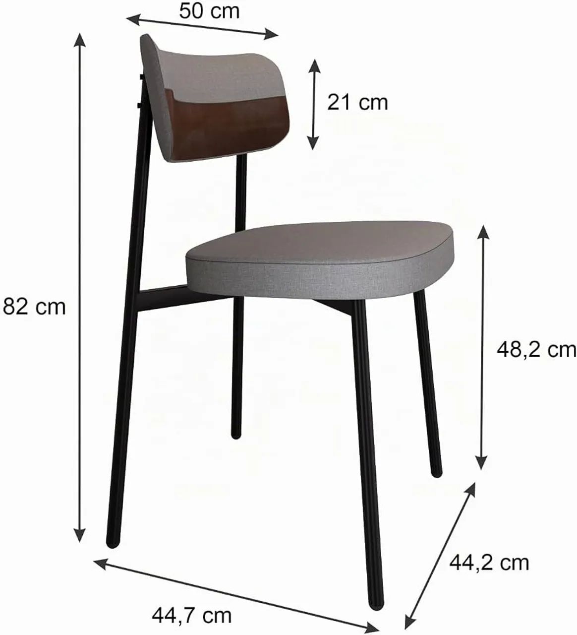 Cadeira Alloa (Kit com 6) - Foto 5
