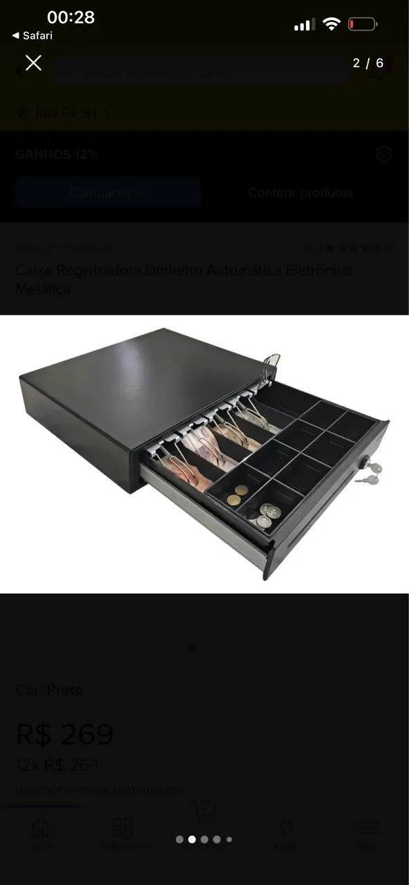 Caixa organizadora de dinheiro elgin eg60 manual e automática  - Foto 2