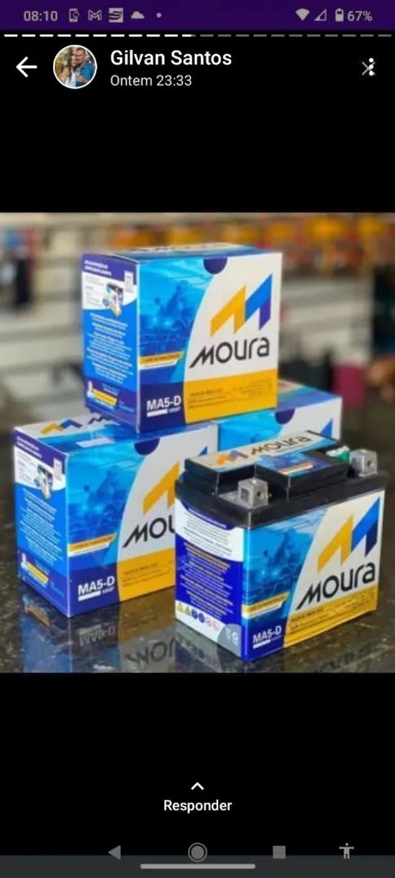 Bateria de Moto  - Foto 4