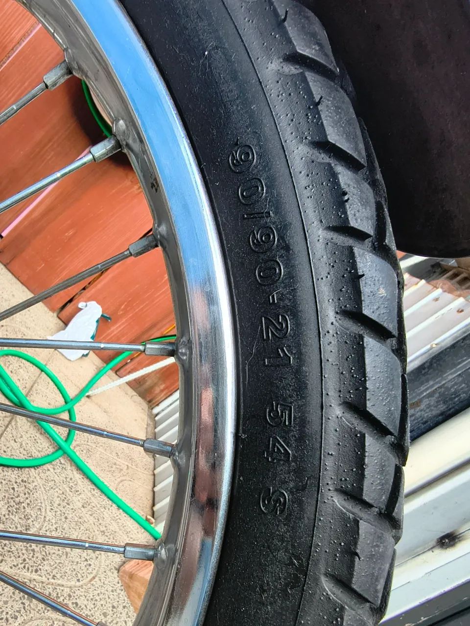 Pneus Levorin para moto Falcon dianteiro e traseiro  - Foto 3