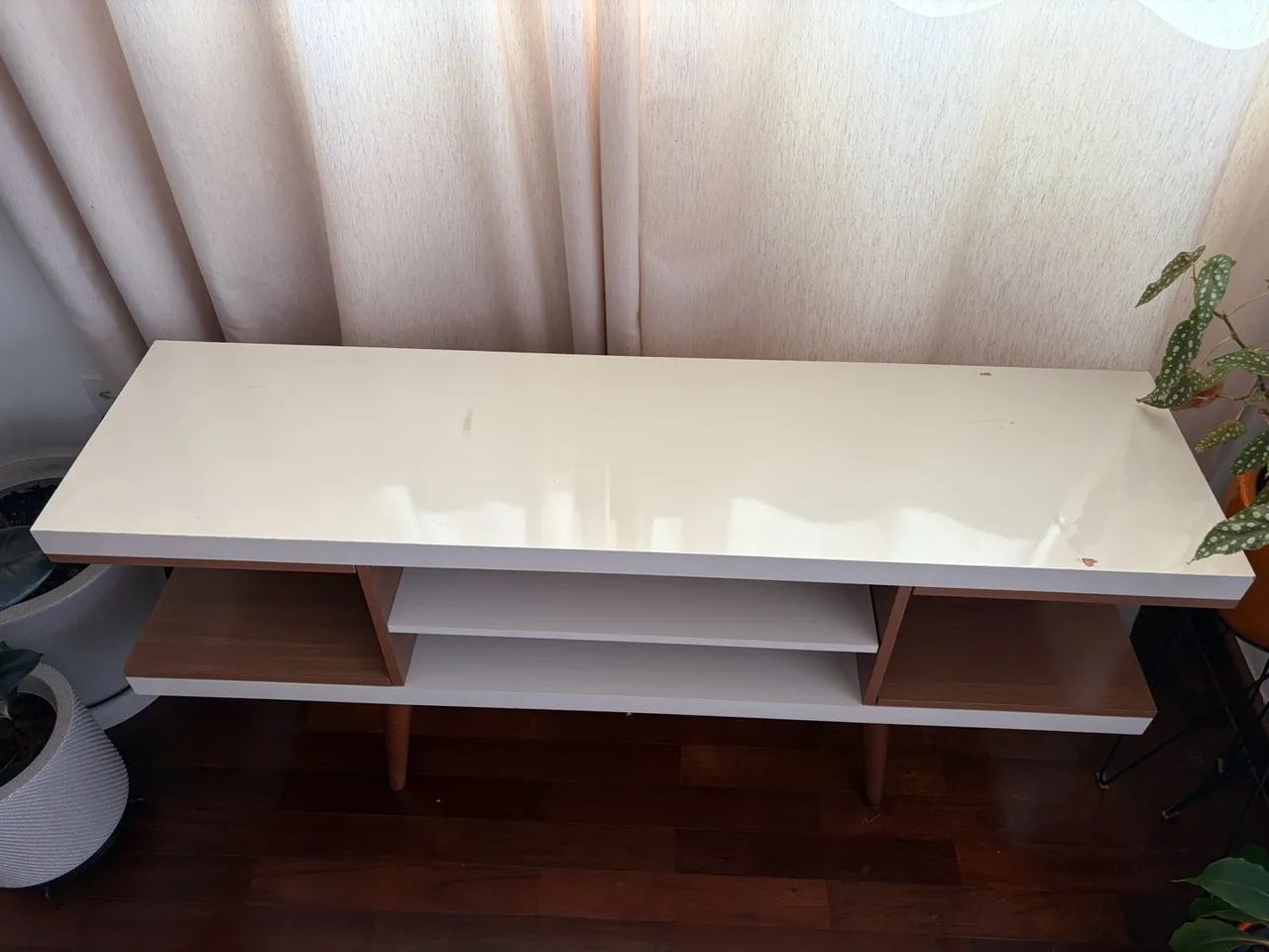 Rack MDF - Bege e Cinza  - Foto 2