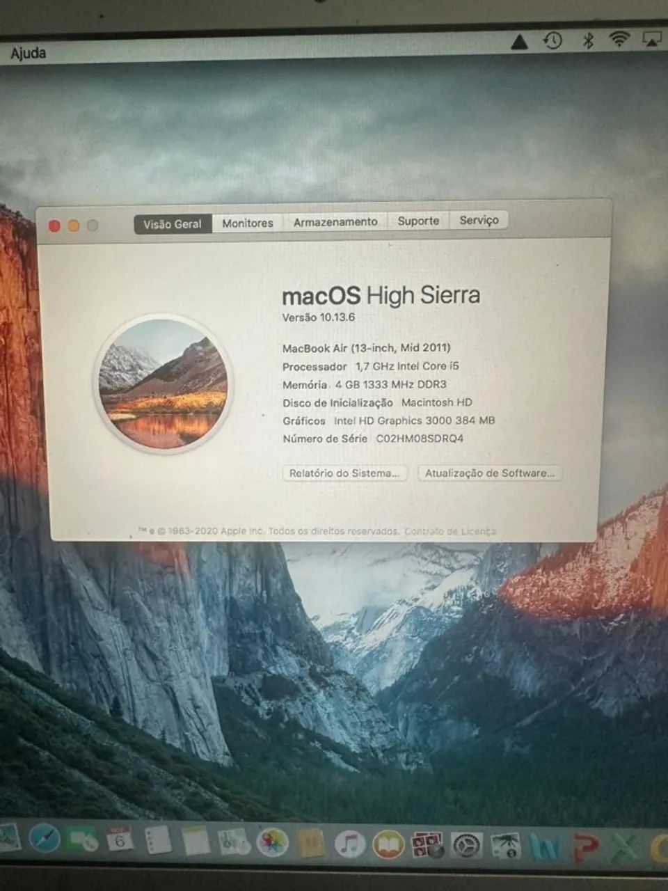 Notebook MacBook Air - Intel 1,7Ghz Core i5 - 13 polegadas - Foto 4