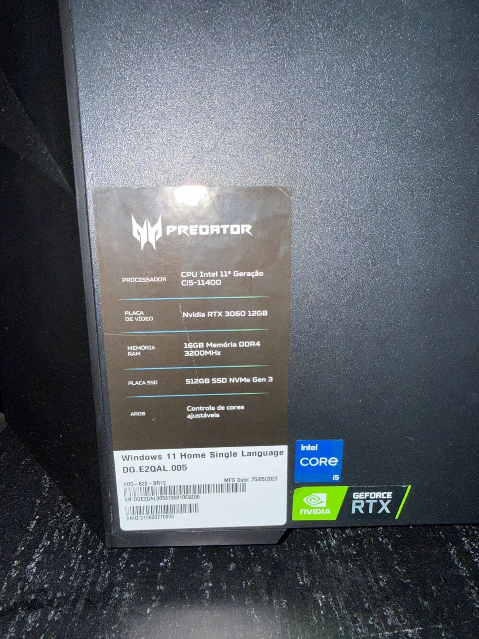 PC Gamer I5 RTX 3060 - Foto 2