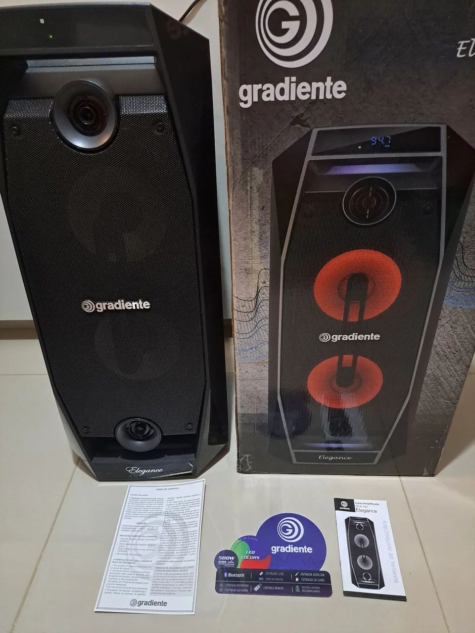 Caixa de Som Gradiente Elegance GCA-102 na Caixa - Aceito Troca